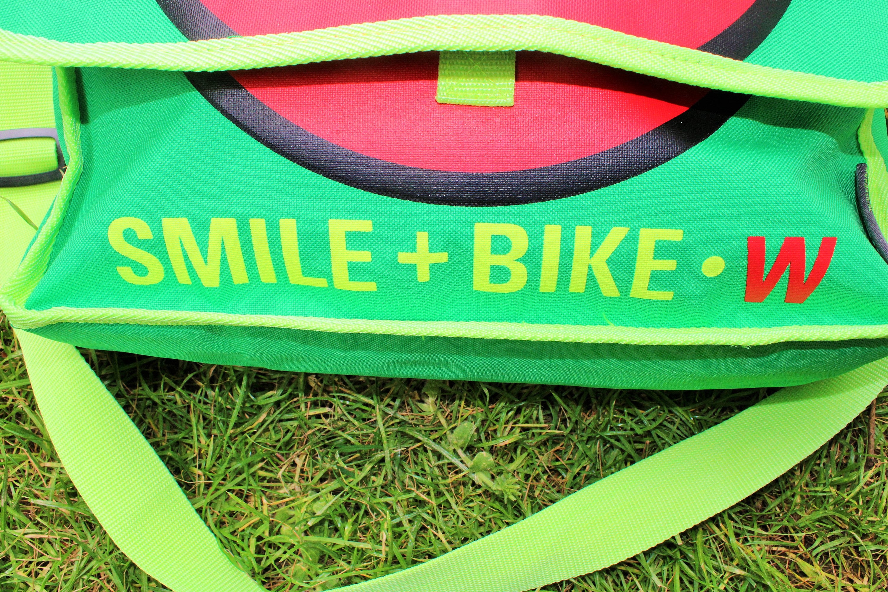 Walter Van Beirendonck W&L Smile and Bike Logo Neon Green Biker