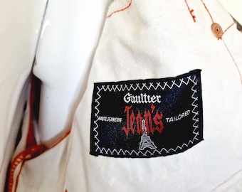 Veste Vintage Jean Paul Gaultier En Jean - Dragon Tattoo - Taille M - Occasion Très Bon état