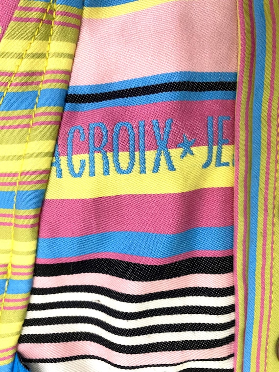 Christian Lacroix Patchwork Striped Fishbone Logo… - image 6