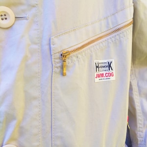 Junya Watanabe Comme des Garcons Man Werken Hardwork Cream Brown Utility Vintage Jas Parka Trench Coat