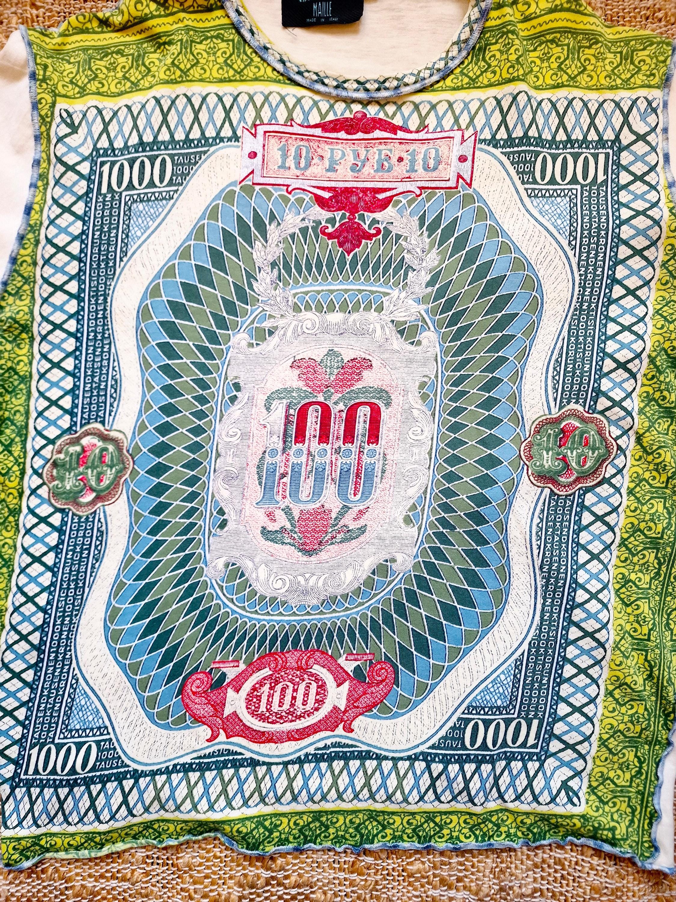 Jean Paul Gaultier S/S 1994 Les Tatouages Tattoo Banknote Monney