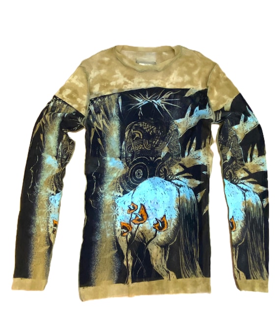 Jean Paul Gaultier Warrior Amazon Indian Beetle Face Psychedelic