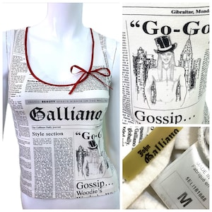 John Galliano Newspaper Dress - Etsy