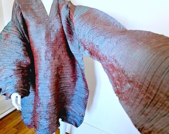 1970´s issey miyake 特殊加工 シワ 伸縮 ブロック 立体