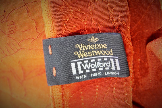 Vivienne Westwood x Wolford Orgie Orgy Print Orange B… - Gem