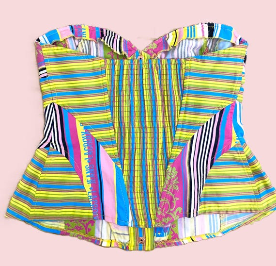Christian Lacroix Patchwork Striped Fishbone Logo… - image 8