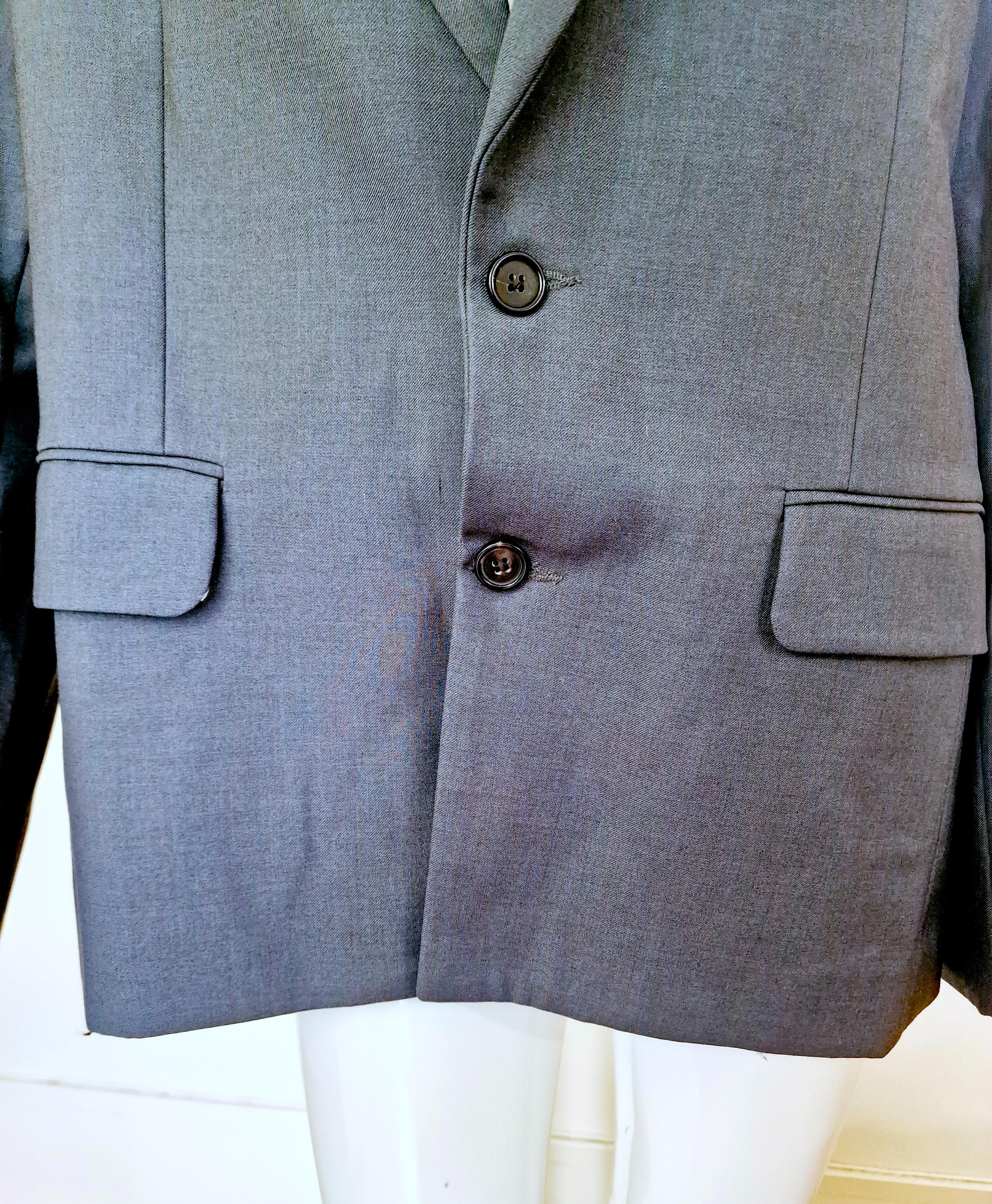 Y/project Button Back Deconstucted Open Cut Out Gray Panel Unisex