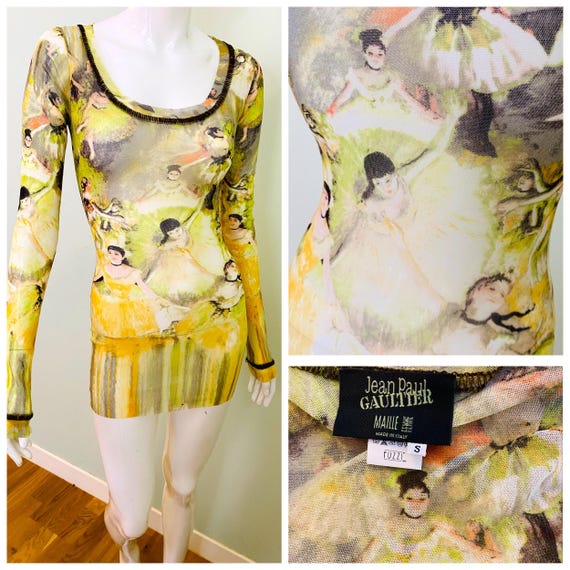 Ensemble Vintage Jean Paul Gaultier Les Danseuses - Jupe Et Top Rouge, Taille S