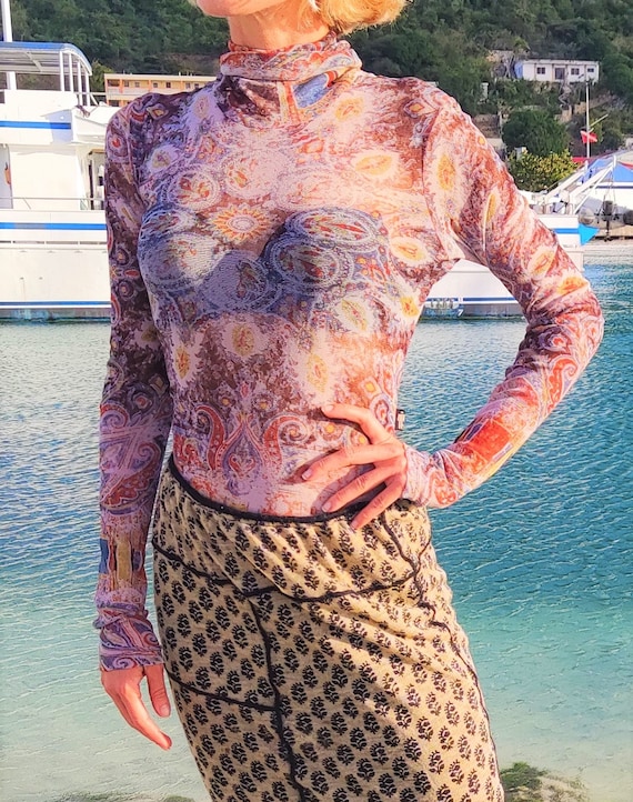 Jean Paul Gaultier JPG Cathedral Floral Tattoo Native Indian
