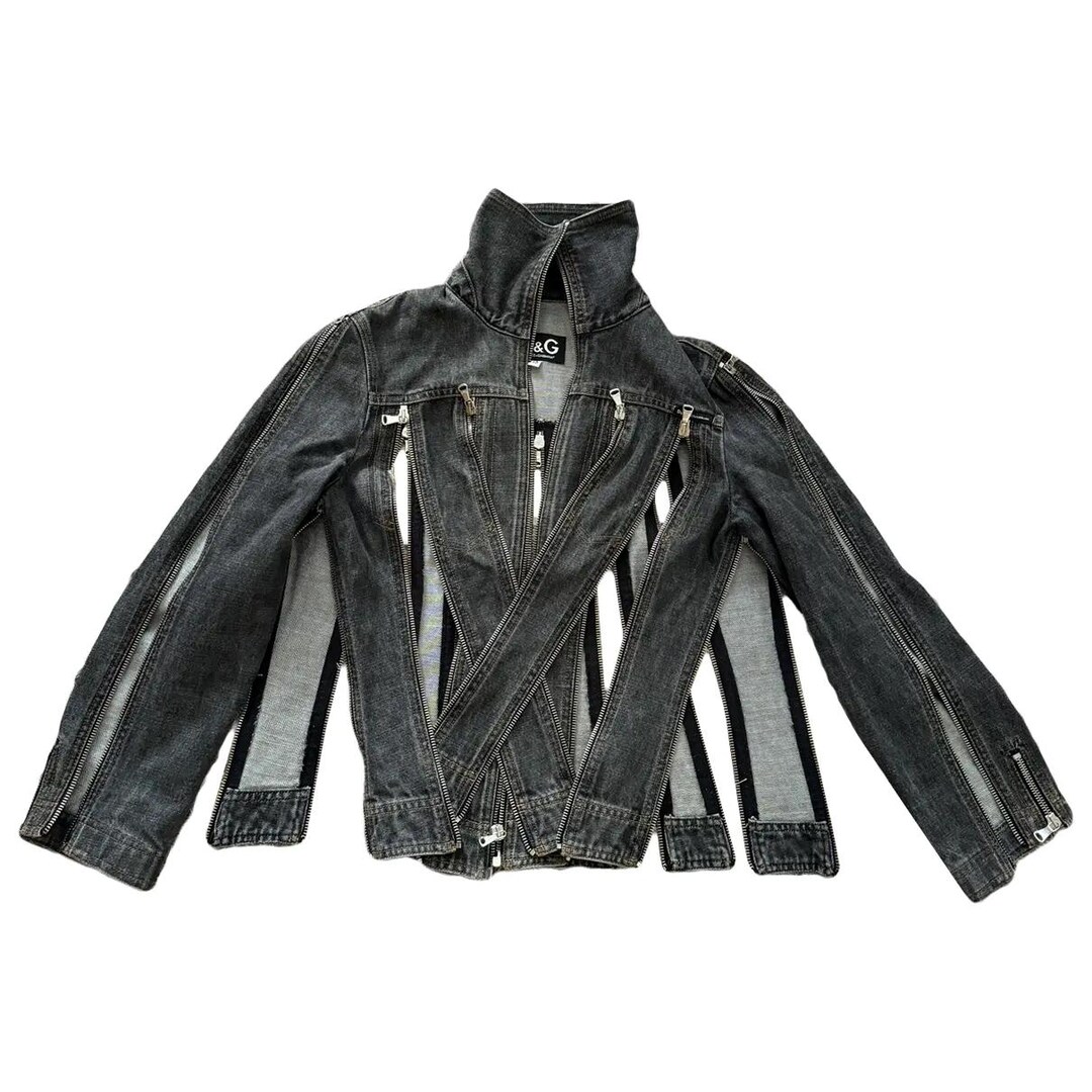 ジャケット・アウター DOLCE&GABBANA/zip flight jacket DOLCE & GABBANA Jacket Black Leather Full Zip Hooded Men