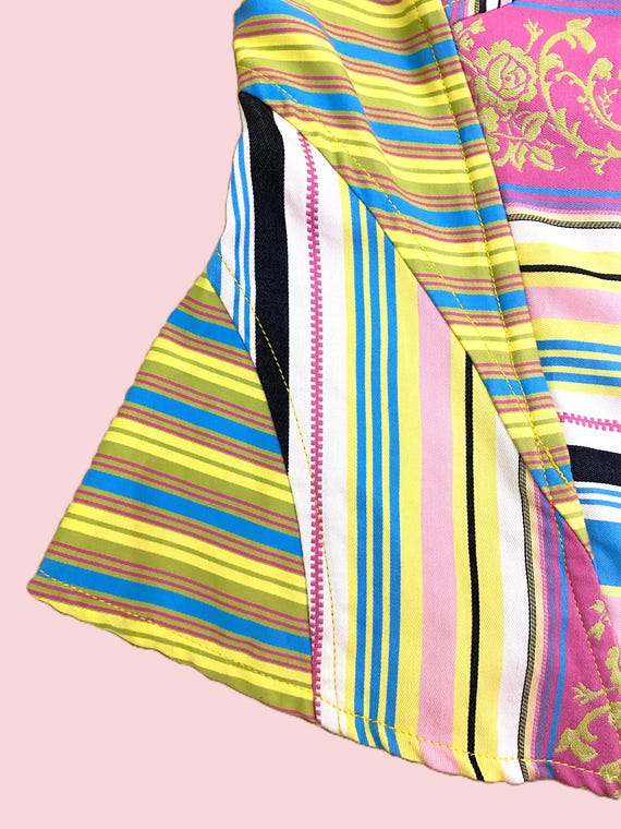 Christian Lacroix Patchwork Striped Fishbone Logo… - image 3