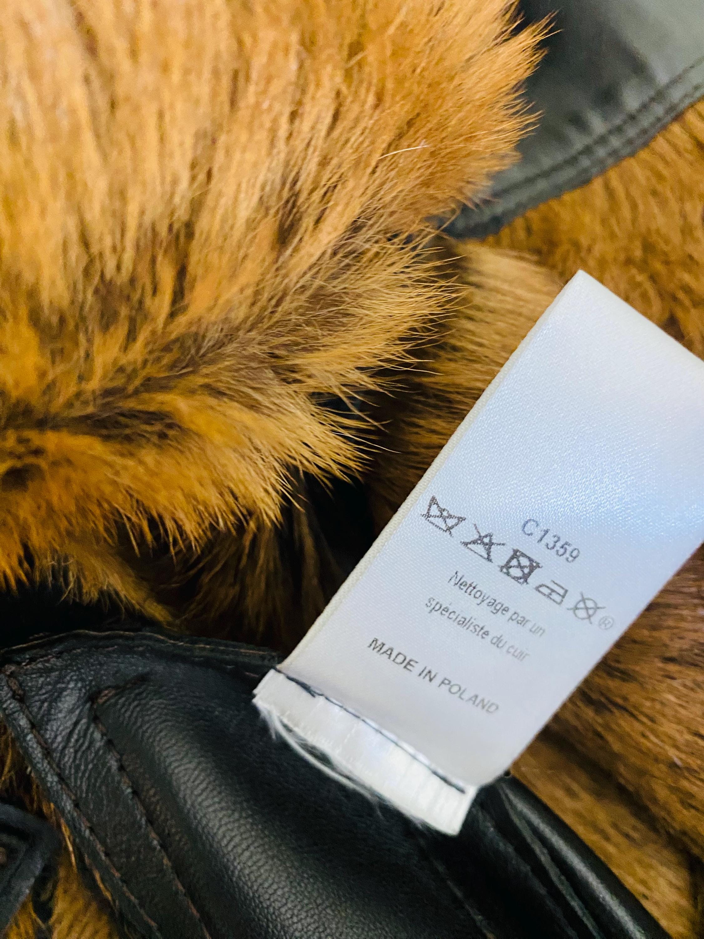 Marithé François Girbaud MFG Fur Goat Leather Cargo Grunge Pimp
