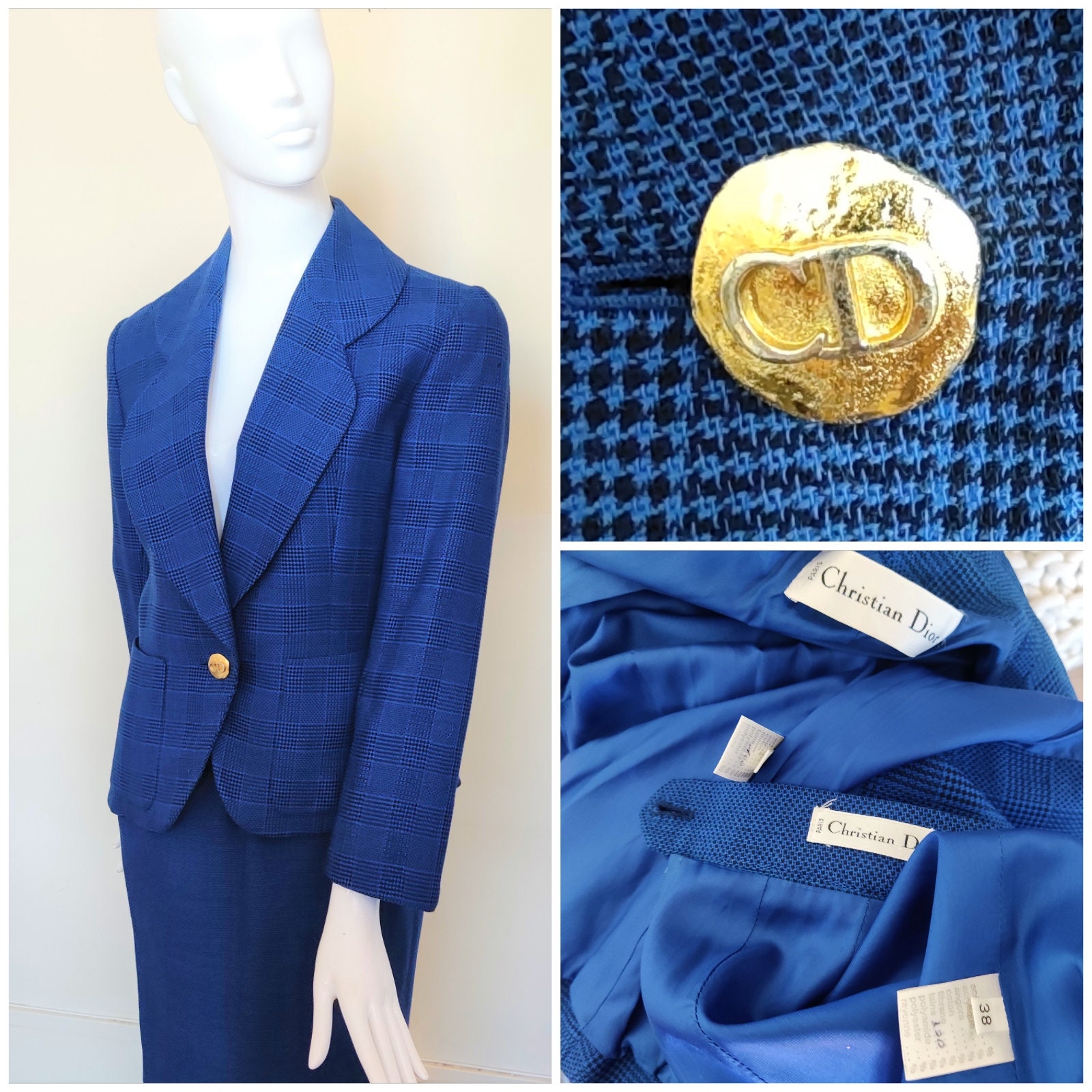 Louis Vuitton Archive Monogram Napolitana Jacket Navy. Size 46