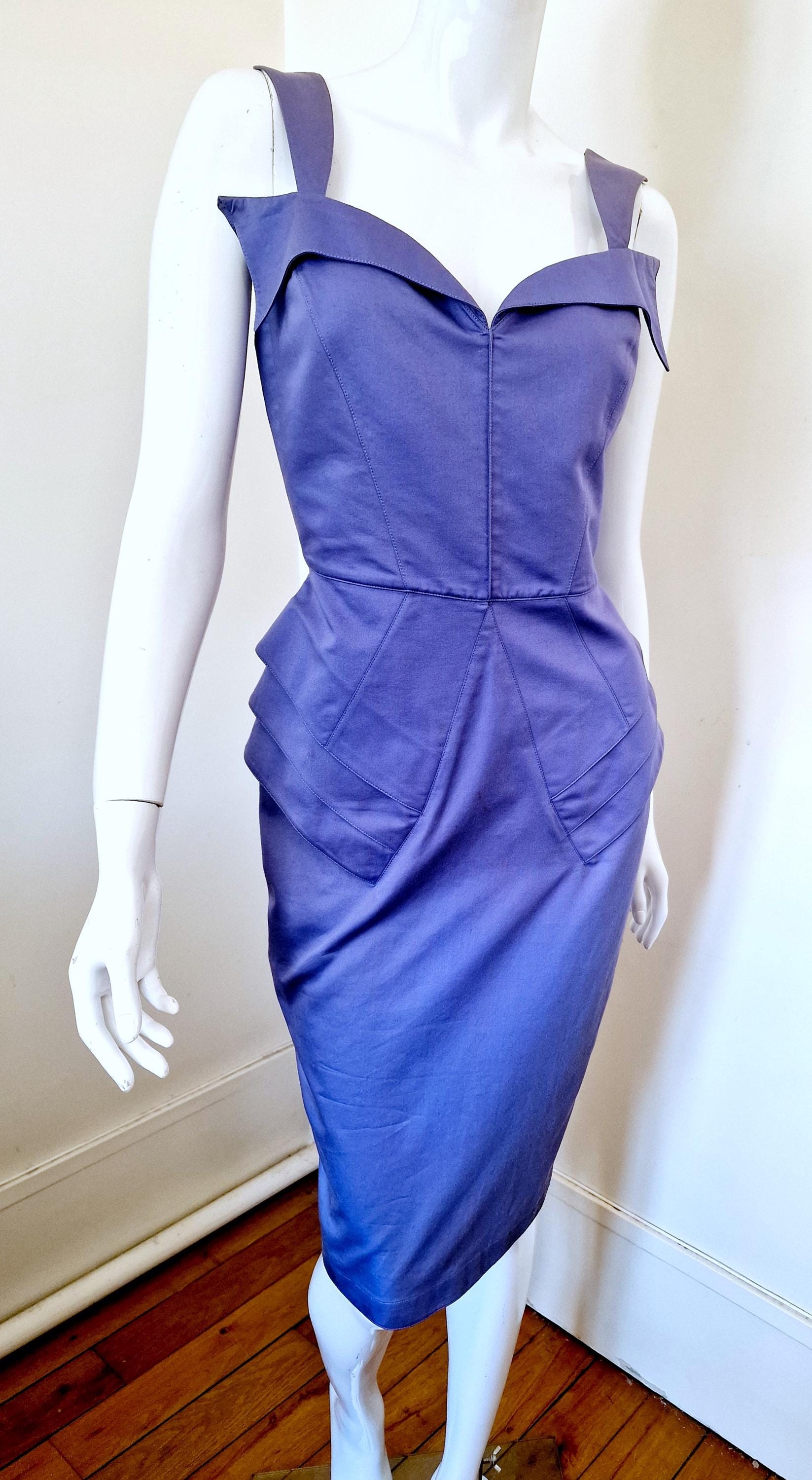 Thierry Mugler S/S 1989 Archival Les Atlantes Atlantis Purple