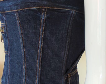 D&G デニム ビスチェ コルセット D&G ドルチェ＆ガッバーナ デニム ビスチェ ヴィンテージ 90年代