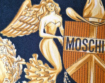 Moschino Vintage Moschino Baroque Italian Gold Teddy Bear Milan Cathedral Print Couture Jeans Medium Pants Pantalon