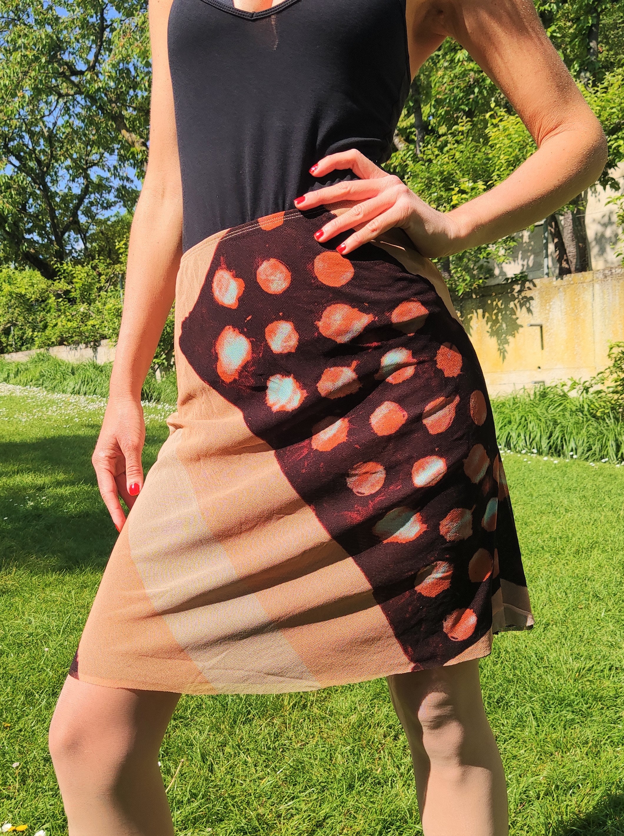 Polka Dot Mesh Skirt - Etsy Singapore