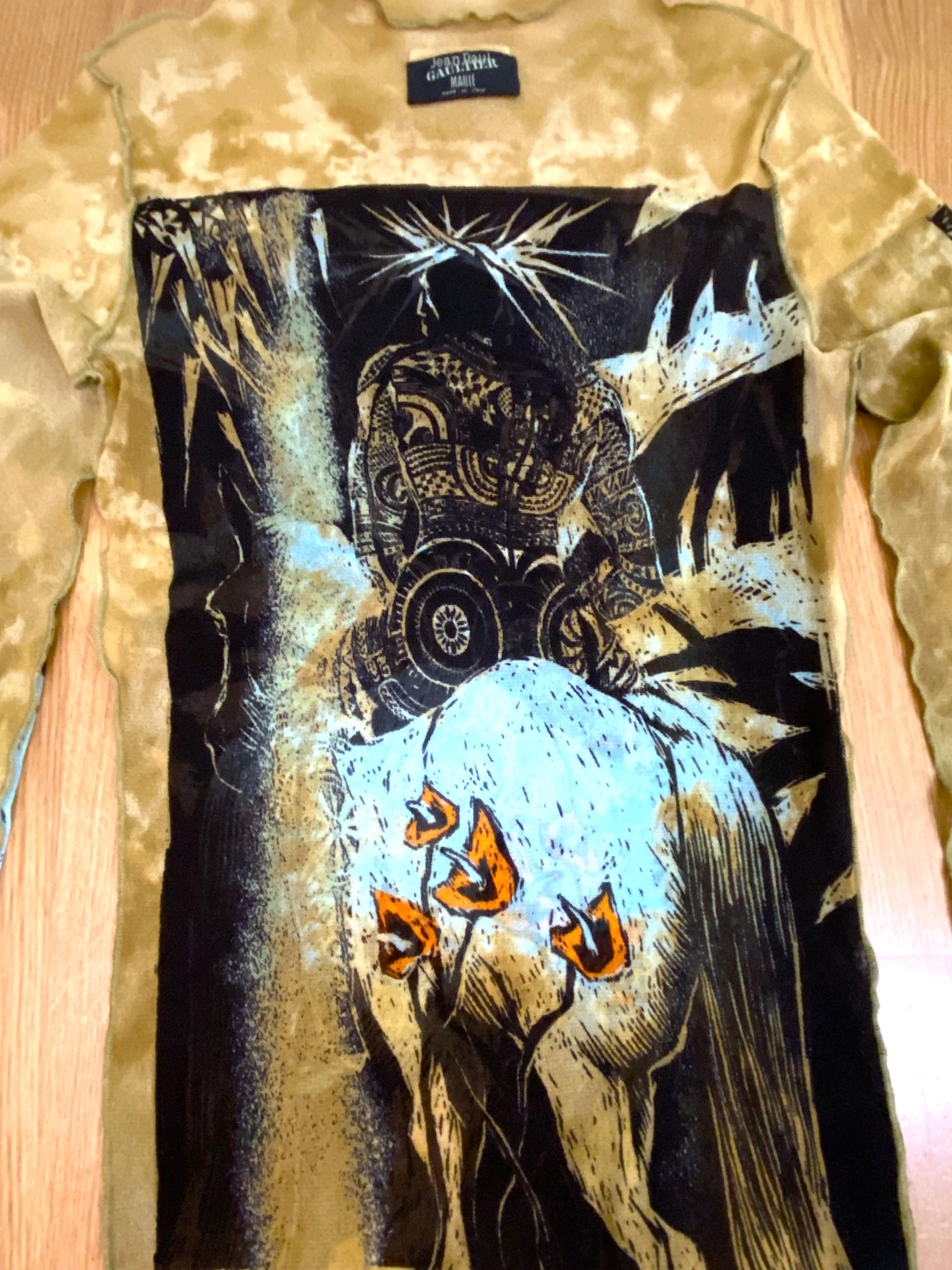 Jean Paul Gaultier Warrior Amazon Indian Beetle Face Psychedelic