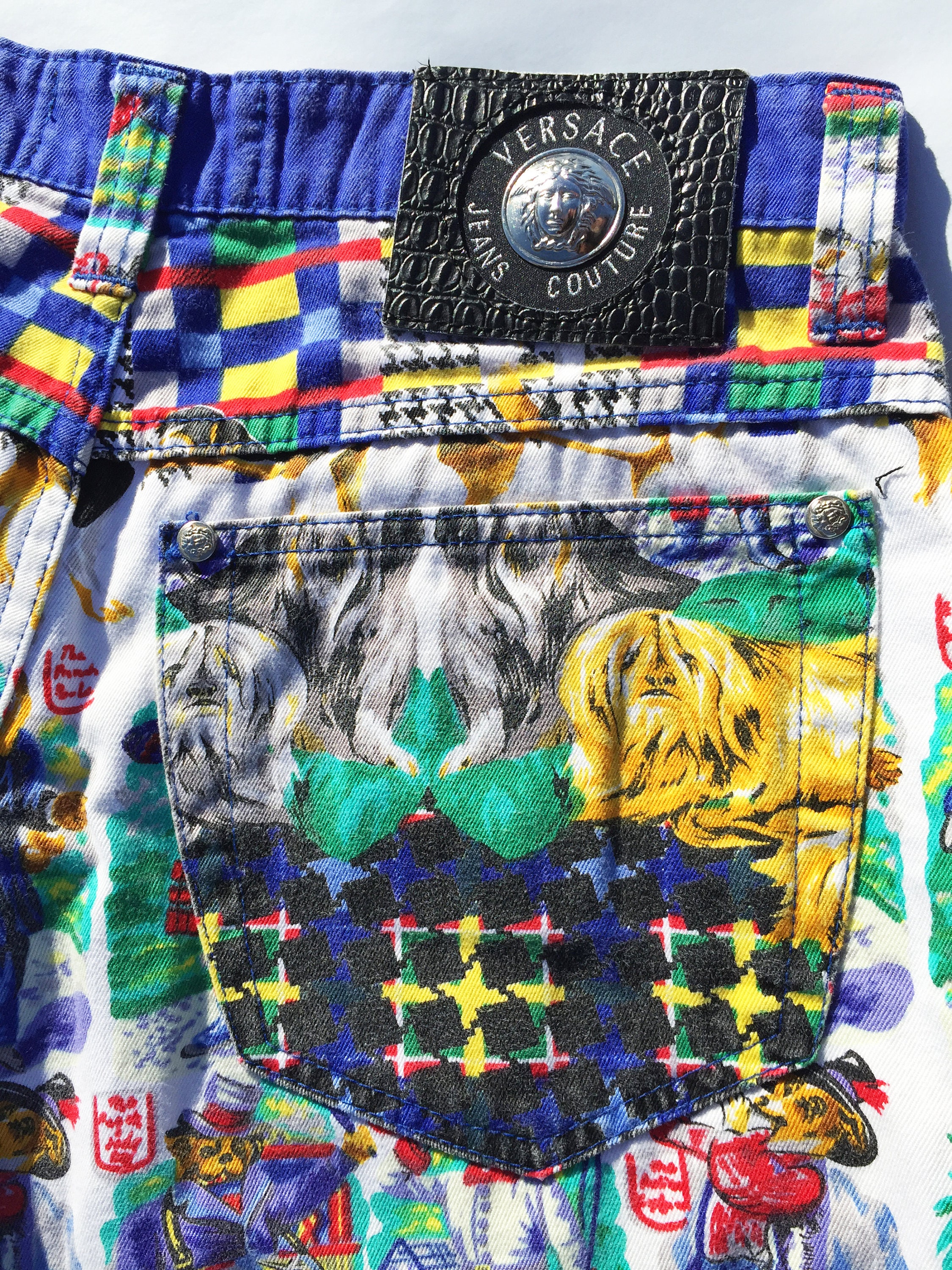 GIANNI *VERSACE* Jeans Couture Vintage 90s Multicolored