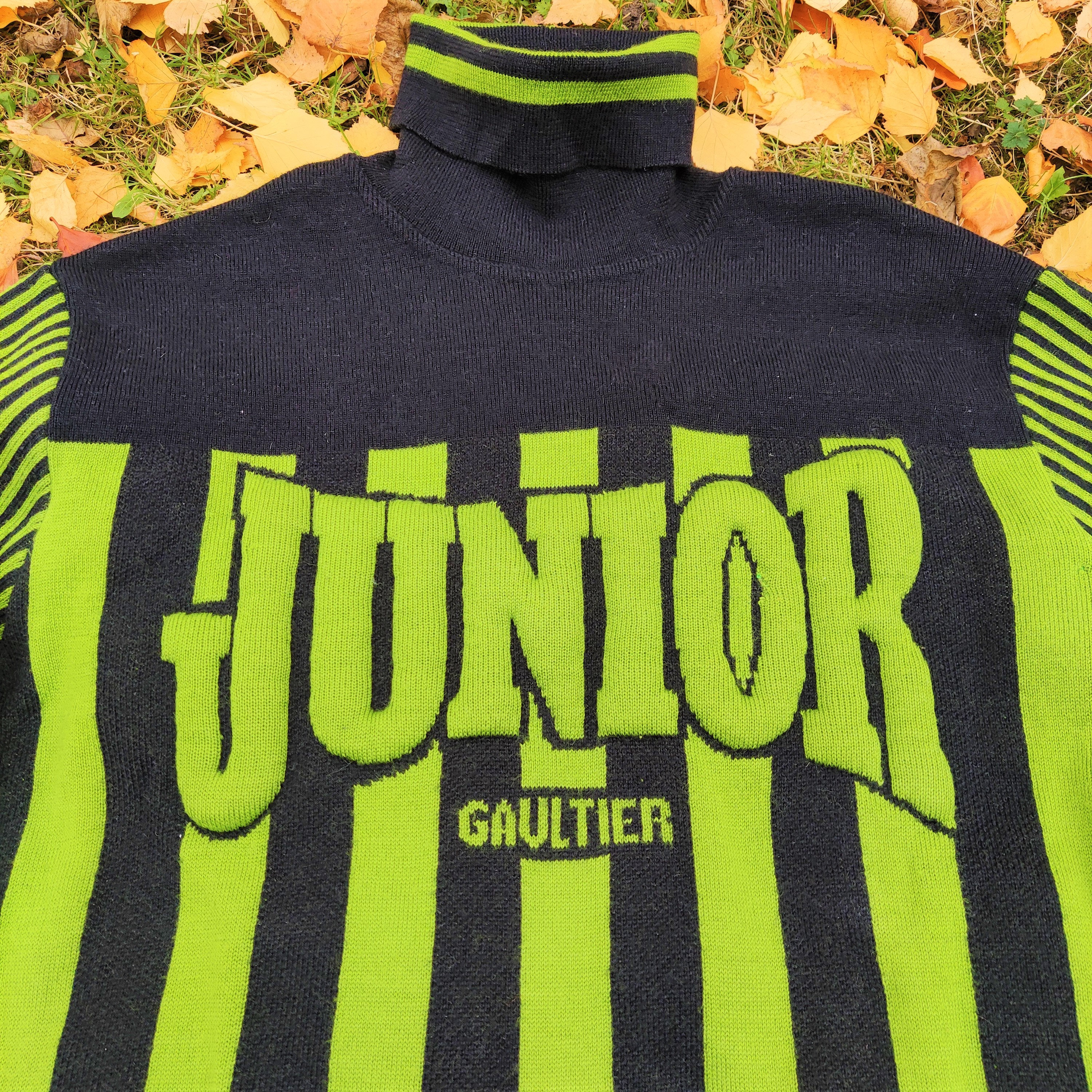 Jean Paul Gaultier Junior Logo Text Striped Tattoo Vintage 90s
