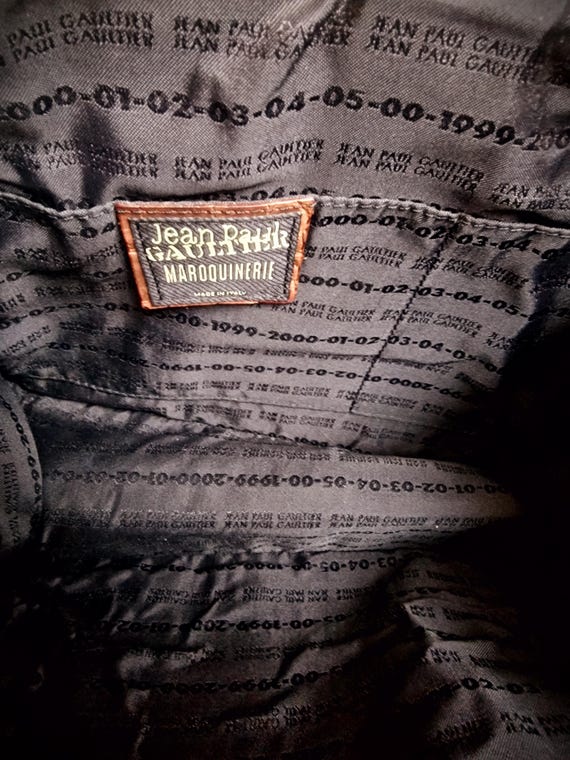Jean Paul Gaultier Crocodile Leather Optical Illusion Trompe L'œil