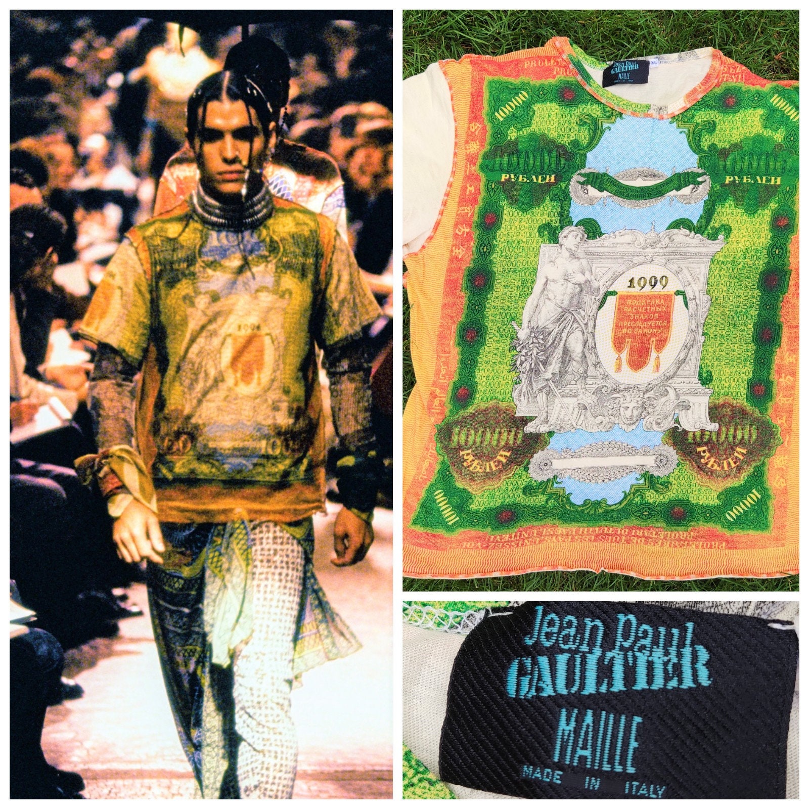 Jean Paul GAULTIER 1999 Baroque Sculpture Money Dollar Jean Paul GAULTIER 1999 Baroque Sculpture Money Dollar