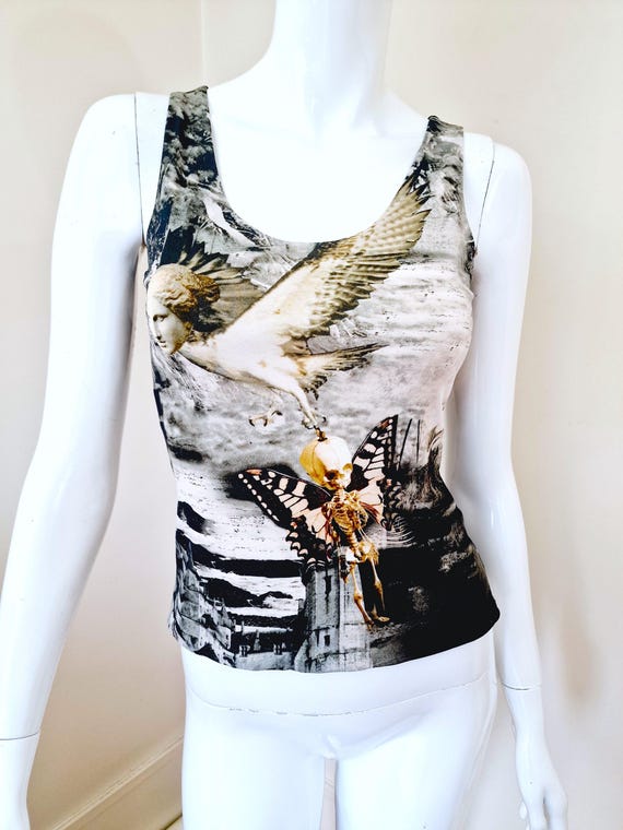 Alexander Mcqueen Skull Butterfly Skeleton Bird 2000 X-small XS
