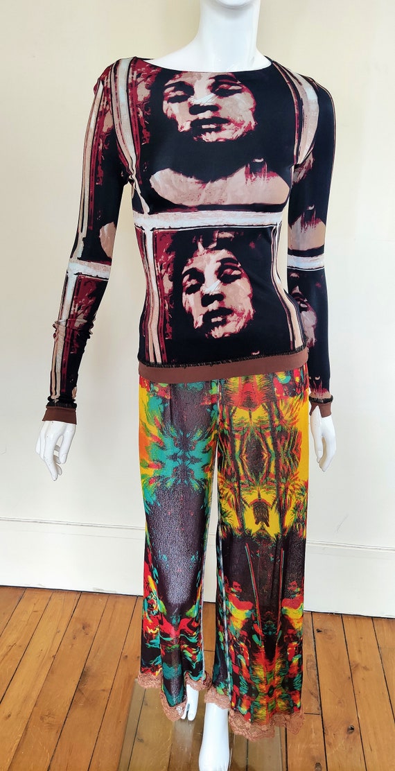 Jean Paul Gaultier Neon Face Tropical Couture Vin… - image 2