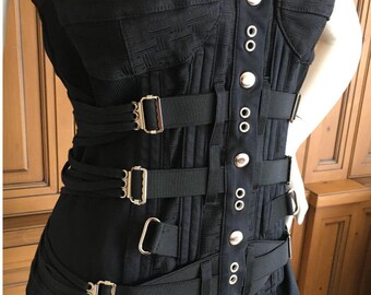 D&G Dolce and Gabbana Trim Bondage Corset Lace up Bustier  display picture 1
