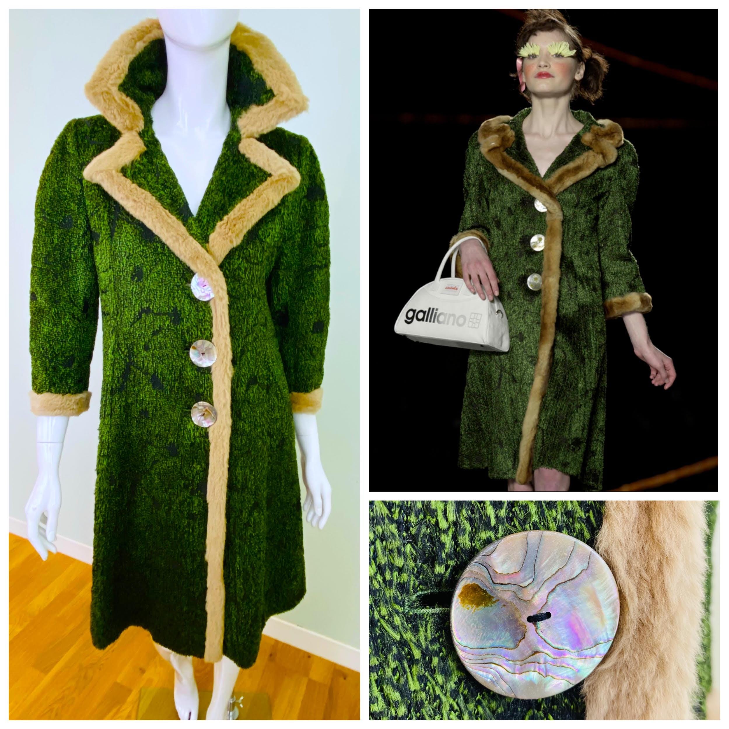 Galliano Fur Coat - Etsy