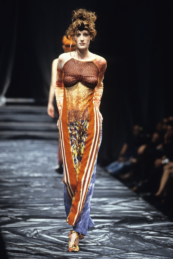 Jean Paul Gaultier Optical Illusion Striped Vintage Body Jean Paul Gaultier Optical Illusion Striped Vintage Body