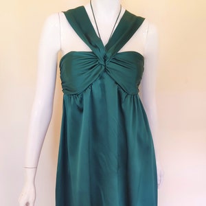 Alexander McQueen Bustier Silk Poision Green Corset Runway Evening Mini Midi Glow Vintage Dress
