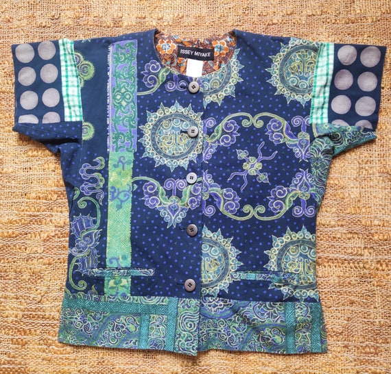 Issey Miyake Patchwork Paisley Mandala Polka Dot Vintage Runway 