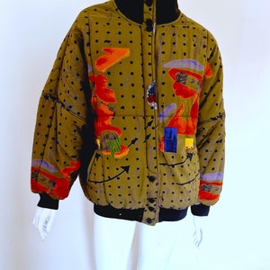 Elisabeth de SENNEVILLE Bomber Cargo vintage Couture Runway Marron Kaki Militaire Dior Globe Pugger Coat Jacket