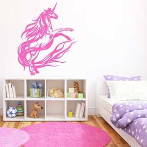 Unicorn Wall Decal Beautiful Horse Pegasus Wall Sticker Nursery Wall Decor 415b