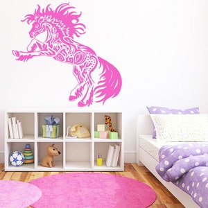 Unicorn Wall Decal Beautiful Horse Pegasus Wall Sticker Nursery Wall Decor 306b