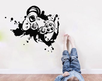 Wandtattoo wähle deine Waffe Gamer Spruch Controller Videospiel Jungen Schlafzimmer T486