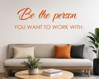 Teamwork Quote Vinyl Wall Decal: Office Decor, Inspirational Art