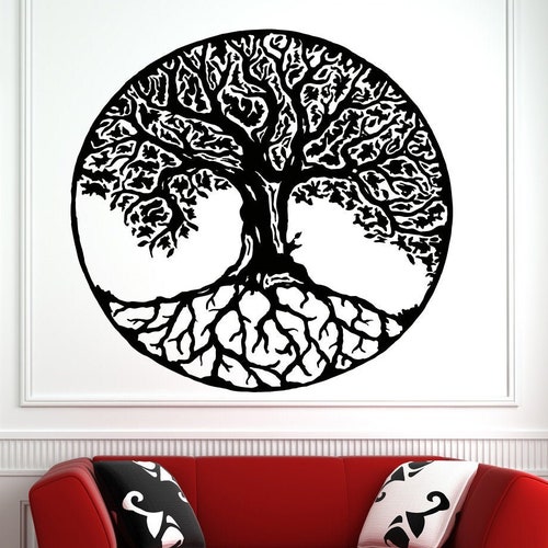 Tree of Life Wall Decal Tree Roots Branch Wall Art 1194b Etsy