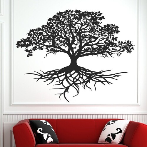 Tree of Life Wall Decal Tree Roots Branch Wall Art 1194b Etsy