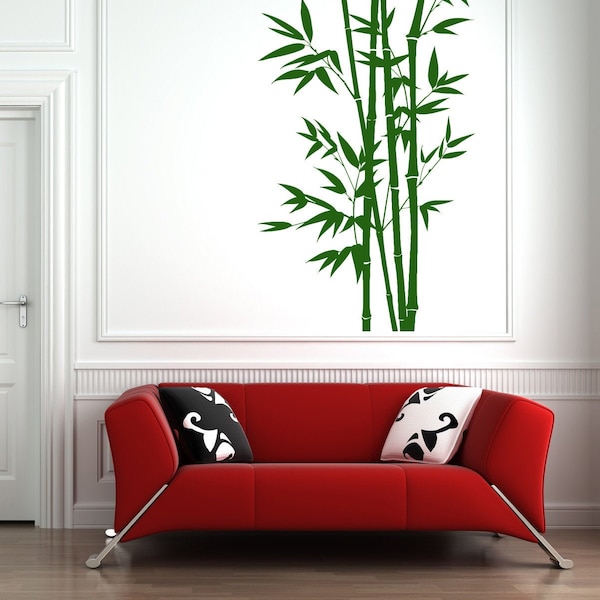 Bamboo Wall Decal | Bamboo Wall Sticker | Bamboo Decals Wall Decor PL28