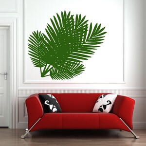 Tropical Leaf Wall Decal | Tropical Leaves Wall Sticker | Tropical Decals Wall Decor PL25