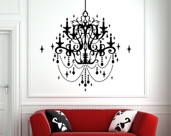Wall Decal Stickers Candles with Ornaments