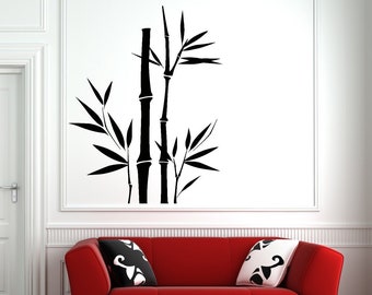 Bamboo Wall Decal Etsy