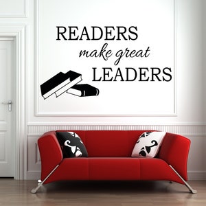 Book Wall Decal | Reading Wall Decal | Library Wall Decal | Book Quote Wall Decal bq8