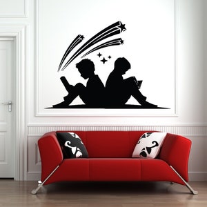 Books Wall Decal | Reading Wall Decal | Library Wall Decal | Book Quote Wall Decal bq36