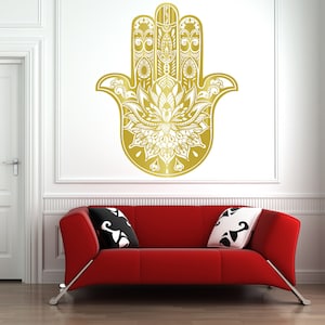 Hamsa Wall Decal | Mandala Wall Decal | Hamsa Wall Decor | Om Wall Decal | Yoga Studio Wall Decor Y6