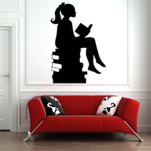 Book Wall Decal | Reading Wall Decal | Library Wall Decal | Book Quote Wall Decal bq5