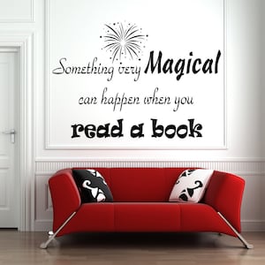 Book Wall Decal | Reading Wall Decal | Library Wall Decal | Book Quote Wall Decal bq9
