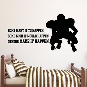 American Football Wall Decal | Football Player Wall Decal | Sports Wall Decor AM26